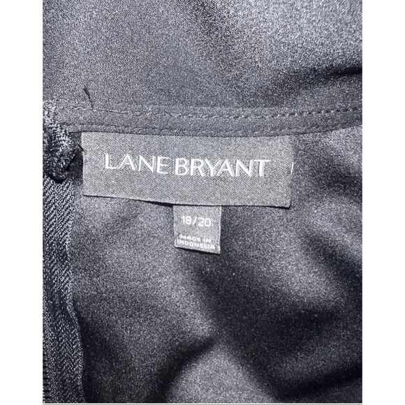 Lane Bryant Women Top Plus Size 18/20 Solid Black Flowy 3/4-Wide Sleeve Boho - Picture 10 of 15